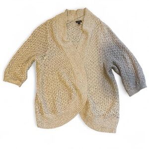 Dana Buchman Women's Textured Knit Sweater - Cream